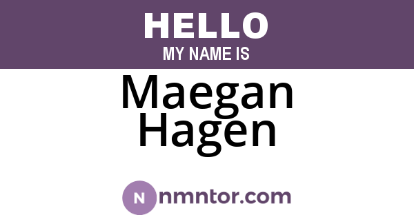 Maegan Hagen