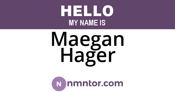 Maegan Hager