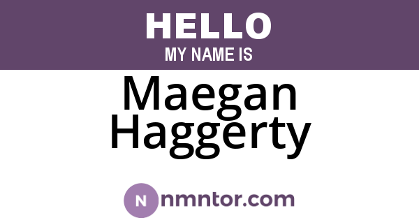 Maegan Haggerty
