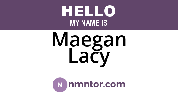 Maegan Lacy