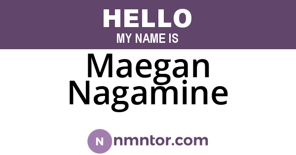 Maegan Nagamine