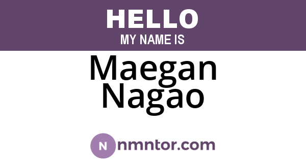 Maegan Nagao