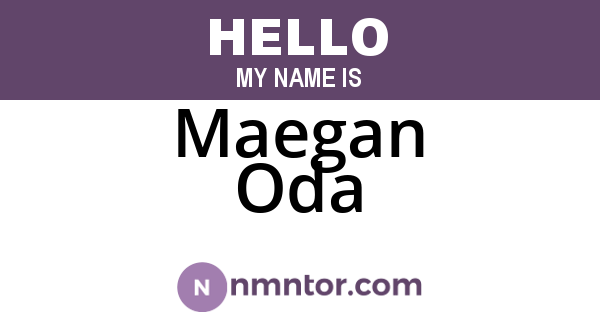 Maegan Oda