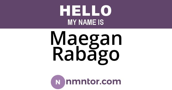 Maegan Rabago