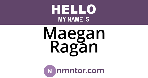 Maegan Ragan