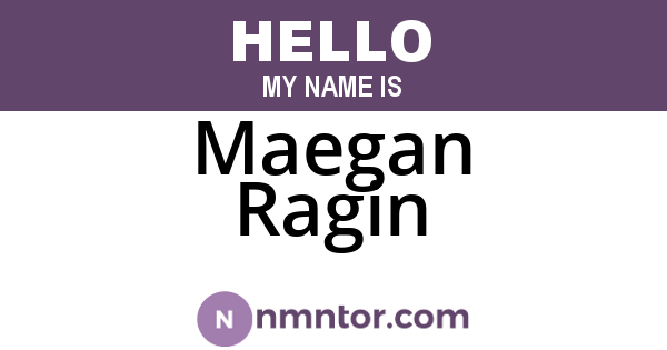 Maegan Ragin
