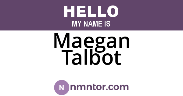 Maegan Talbot