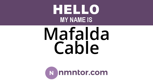 Mafalda Cable