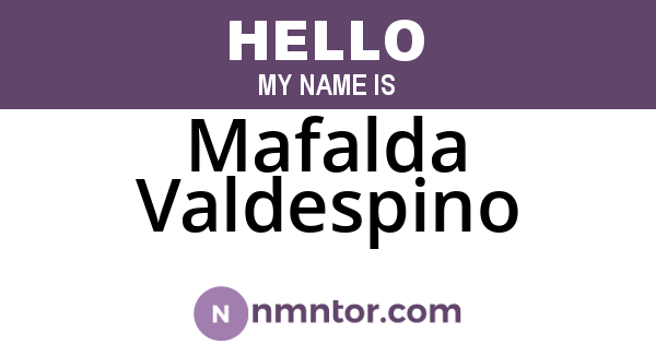 Mafalda Valdespino