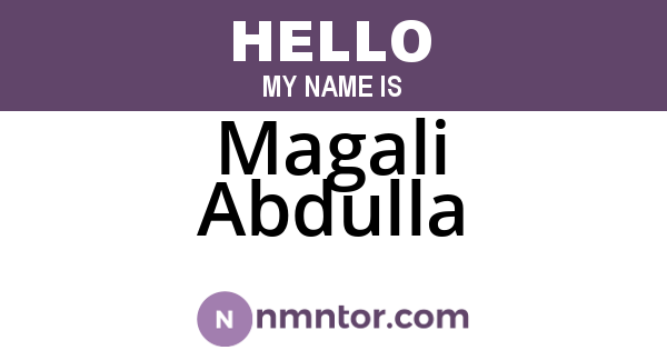 Magali Abdulla