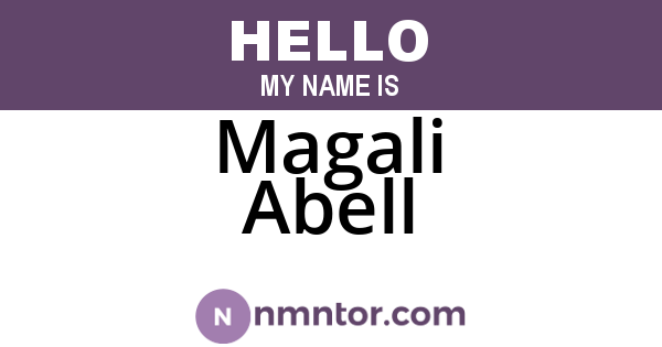 Magali Abell
