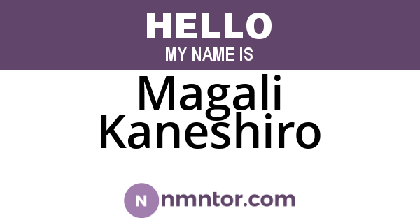 Magali Kaneshiro