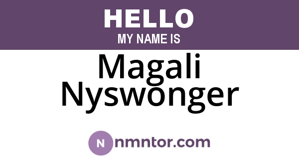 Magali Nyswonger