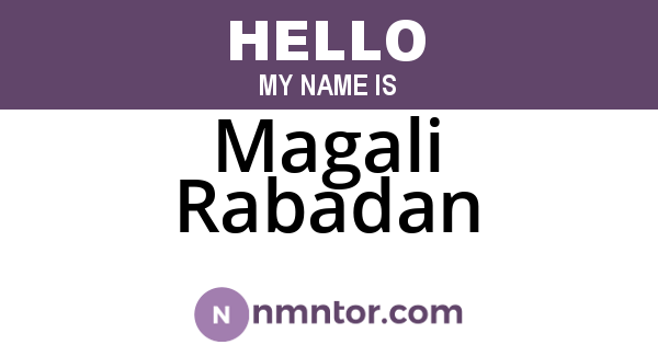 Magali Rabadan