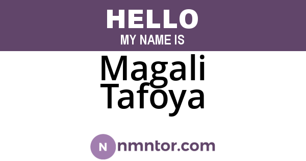 Magali Tafoya