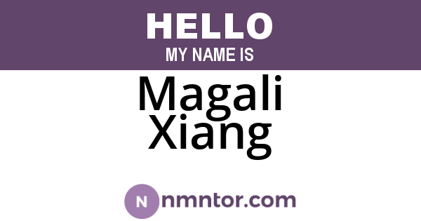 Magali Xiang