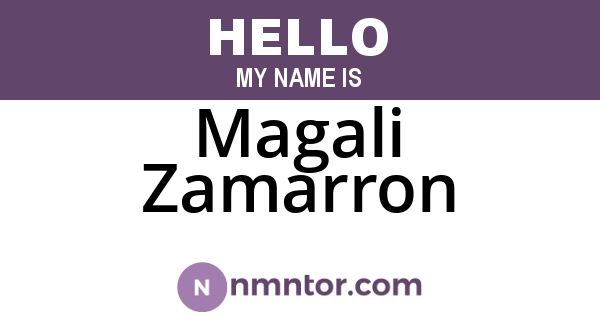 Magali Zamarron