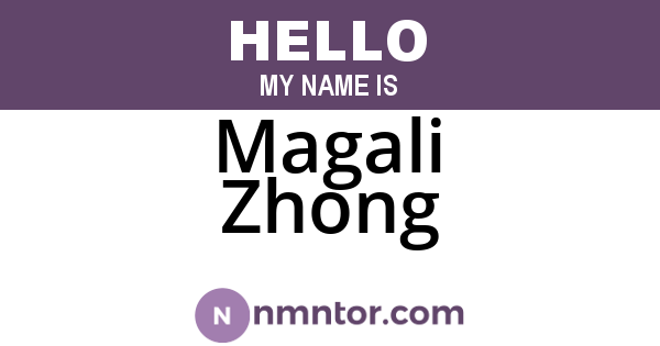 Magali Zhong
