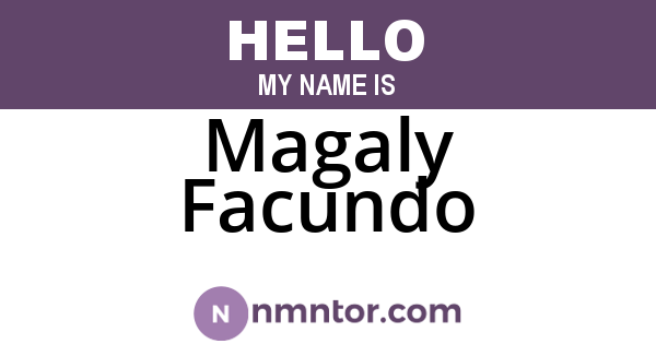 Magaly Facundo