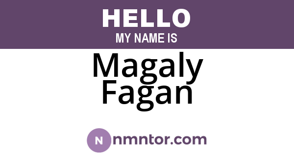 Magaly Fagan