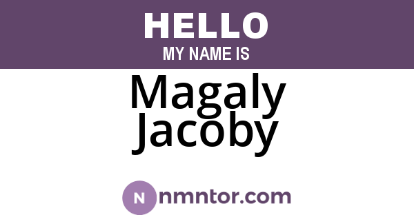 Magaly Jacoby