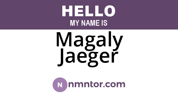Magaly Jaeger