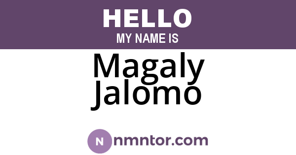 Magaly Jalomo