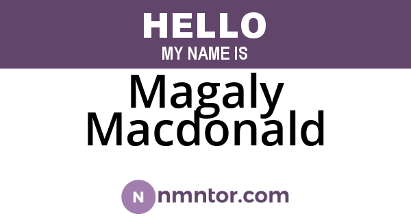 Magaly Macdonald