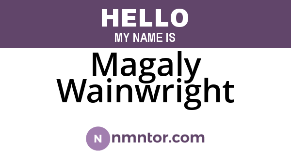 Magaly Wainwright