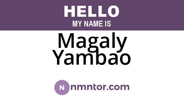 Magaly Yambao