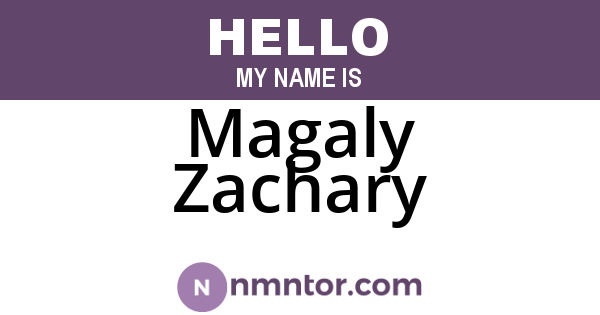 Magaly Zachary