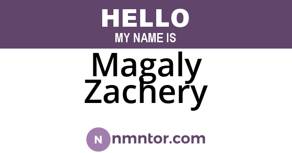 Magaly Zachery
