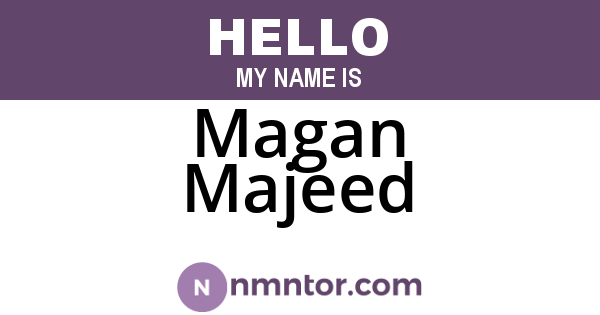 Magan Majeed