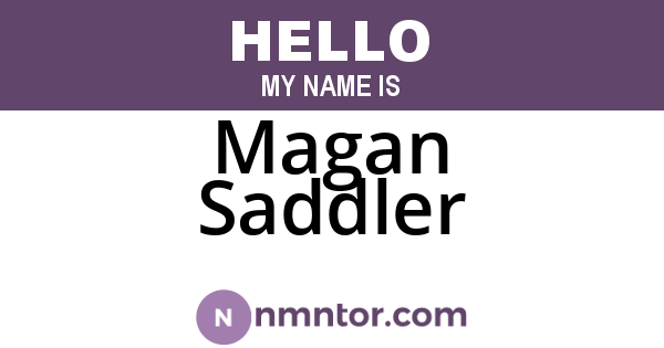 Magan Saddler