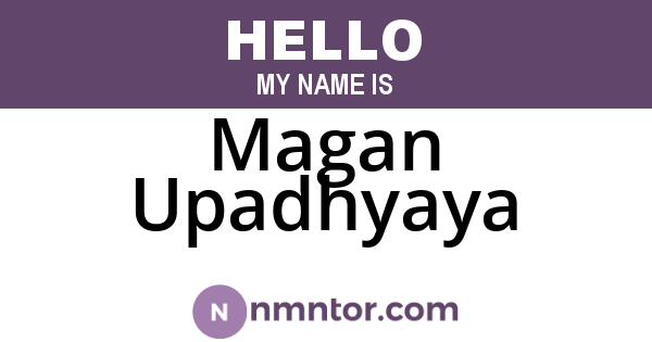 Magan Upadhyaya