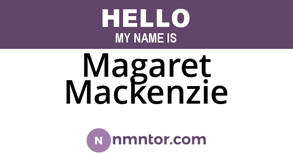 Magaret Mackenzie