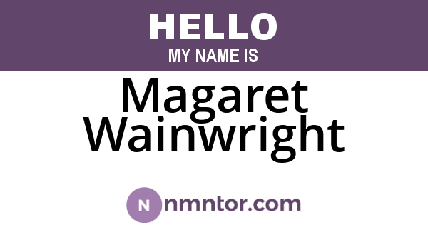Magaret Wainwright