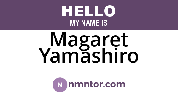 Magaret Yamashiro