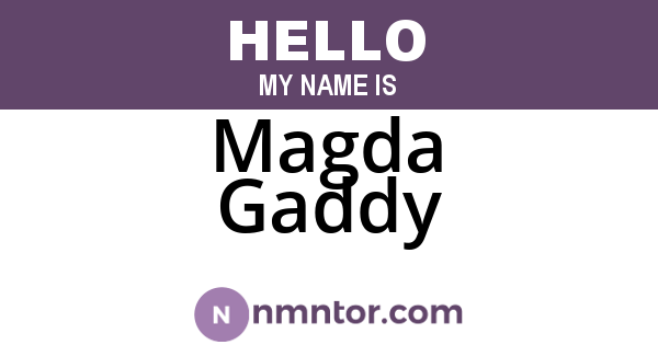 Magda Gaddy