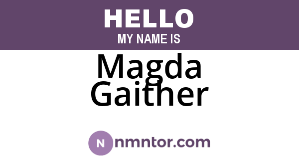 Magda Gaither