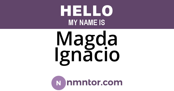 Magda Ignacio