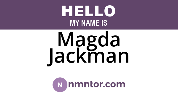 Magda Jackman