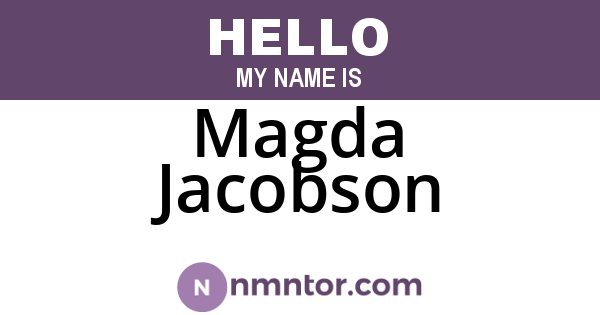 Magda Jacobson