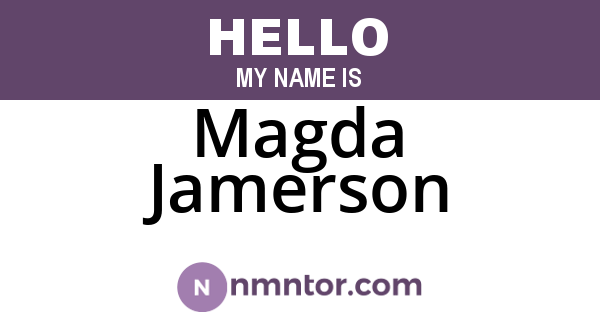 Magda Jamerson