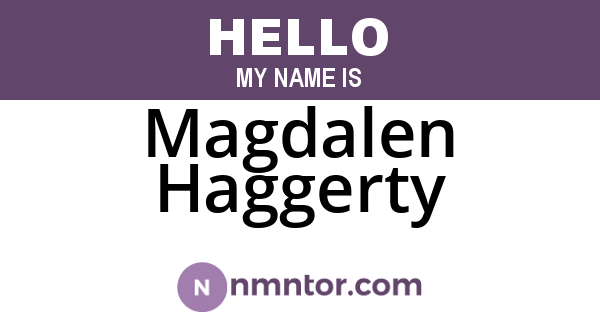 Magdalen Haggerty