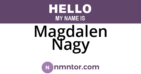 Magdalen Nagy
