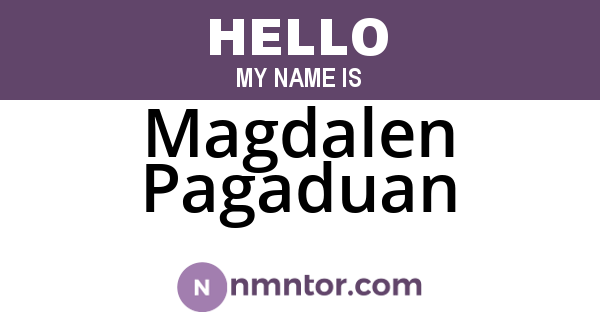 Magdalen Pagaduan