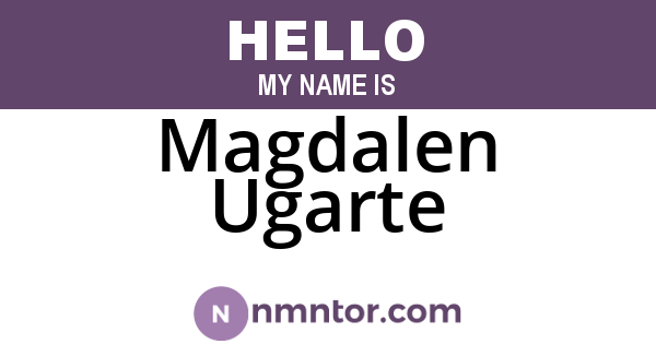 Magdalen Ugarte
