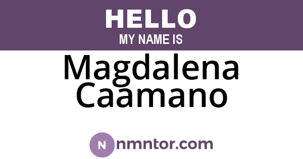 Magdalena Caamano