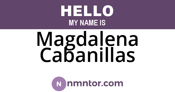 Magdalena Cabanillas